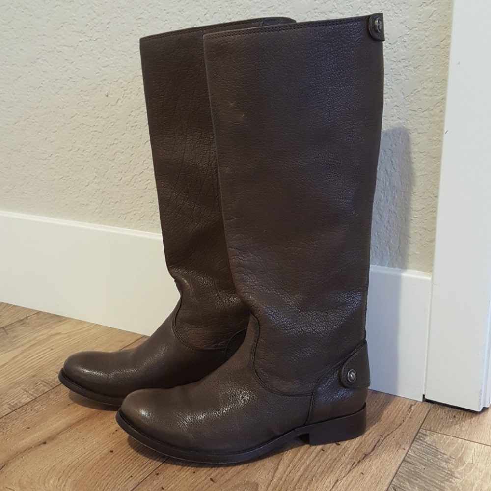 Frye Melissa Button Back Zip Boots